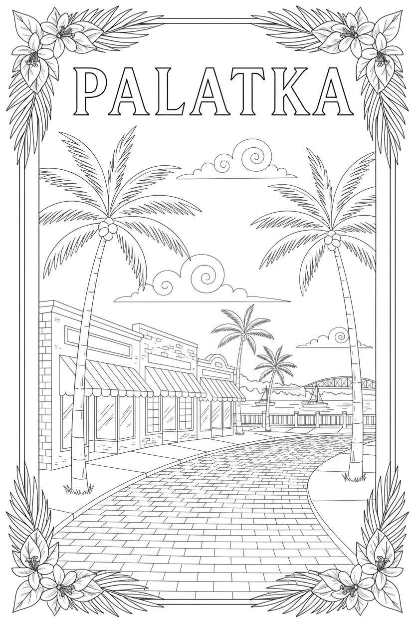 Palatka Colouring Book Cover
